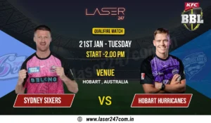 Read more about the article Big Bash League 2024-25: Qualifier Match, Preview,  Laser247 Prediction