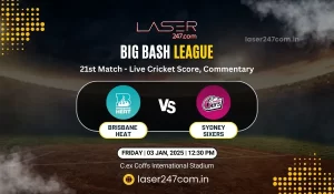 Read more about the article BBL 2024-25 Match 21: Brisbane Heat vs. Sydney Sixers